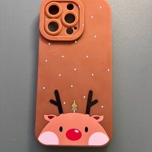Brown Reindeer Design Phone Case - iPhone 13 PRO